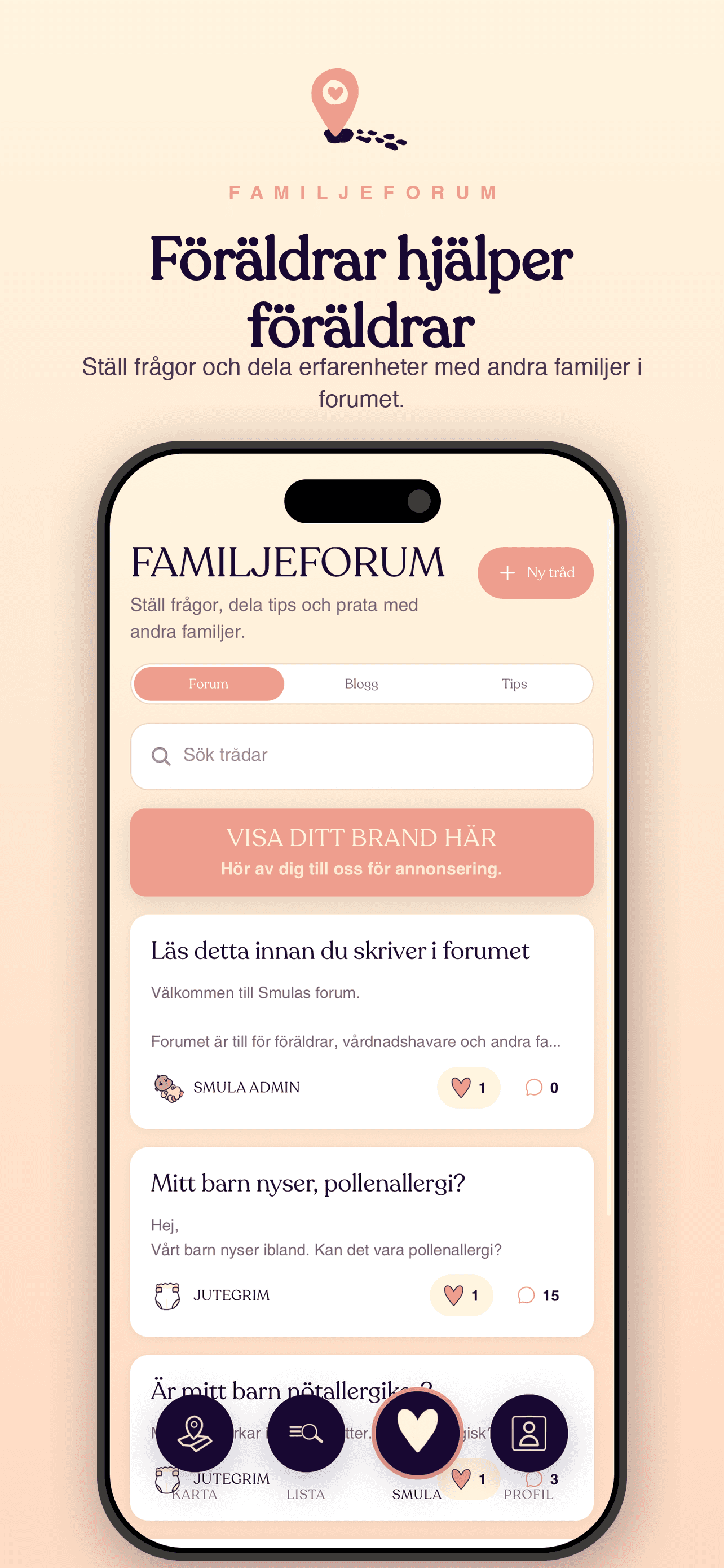 Gå med i familjeforumet